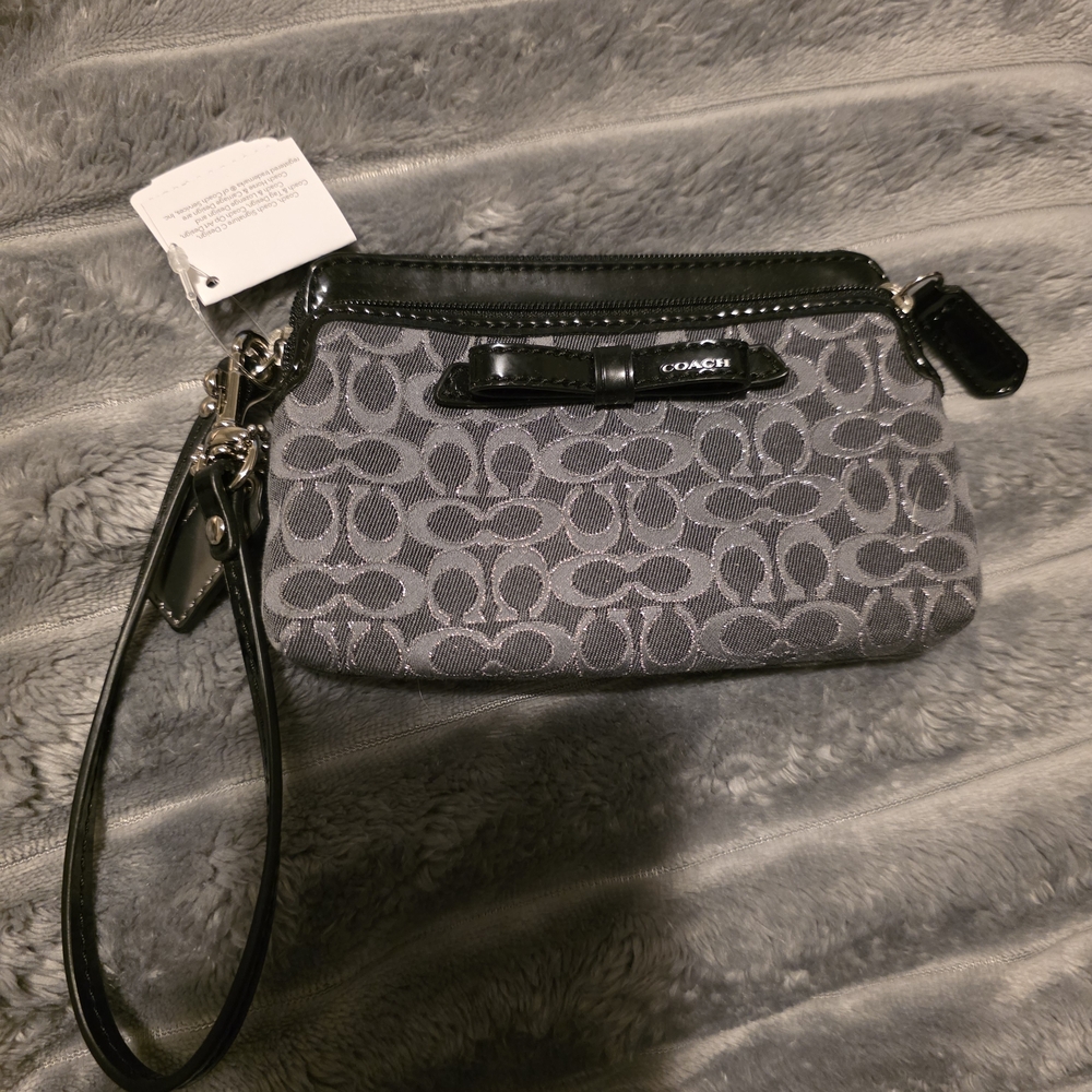 Coach Gray Wristlet